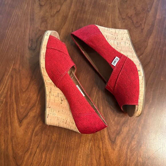 NWT TOMS Classic Wedge Sandal - Picture 3 of 5